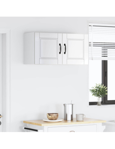 Mobile da cucina con porta 2 pcs Bianco Lucido 40 x 31 x 40 cm