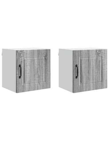 Mobile da cucina con porta 2 pcs Grigio Sonoma 40 x 31 x 40 cm