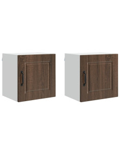 Mobile da cucina con porta 2 pcs Rovere Marrone 40 x 31 x 40 cm 2