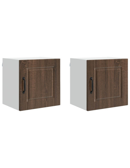 Mobile da cucina con porta 2 pcs Rovere Marrone 40 x 31 x 40 cm