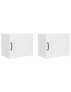 Mobile da cucina 2 pcs Bianco 50 x 31 x 40 cm Legno multistrato 2