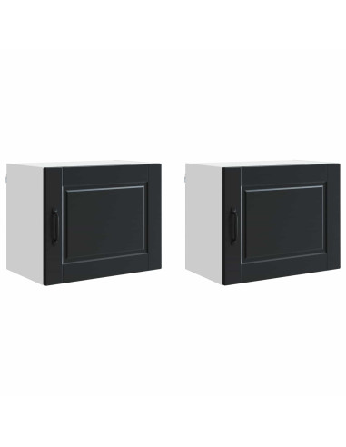 Mobile da cucina 2 pcs Nero 50 x 31 x 40 cm Legno multistrato