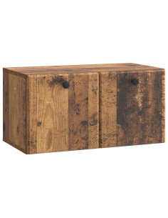 Mobile Porta TV da Muro 59,5 x 31 x 30 cm Legno antico