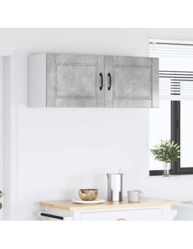 Mobile da cucina con porta 2 pcs Grigio cemento 50 x 31 x 40 cm
