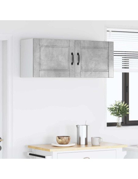 Mobile da cucina con porta 2 pcs Grigio cemento 50 x 31 x 40 cm