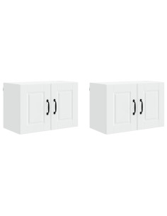Mobile da cucina 2 pcs Bianco 60 x 31 x 40 cm Legno multistrato 2