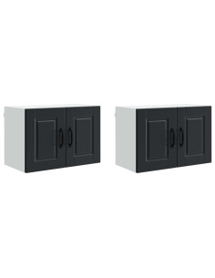 Mobile da cucina 2 pcs Nero 60 x 31 x 40 cm Legno multistrato 2