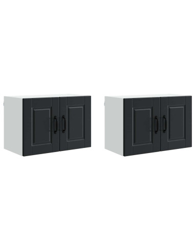 Mobile da cucina 2 pcs Nero 60 x 31 x 40 cm Legno multistrato