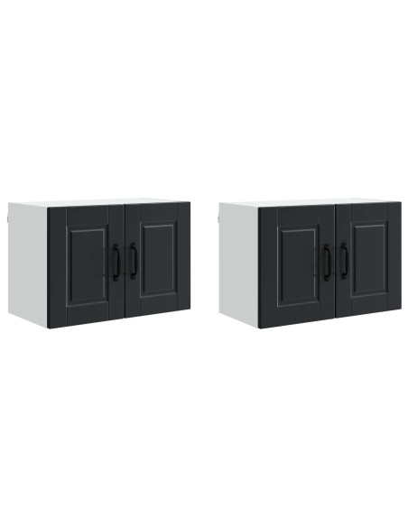Mobile da cucina 2 pcs Nero 60 x 31 x 40 cm Legno multistrato