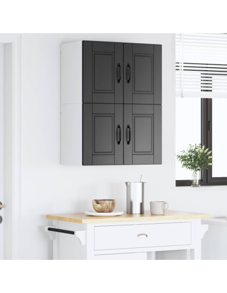 Mobile da cucina 2 pcs Nero 60 x 31 x 40 cm Legno multistrato