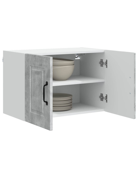 Mobile da cucina con porta 2 pcs Grigio cemento 60 x 31 x 40 cm