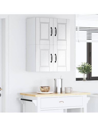 Mobile da cucina con porta 2 pcs Bianco Lucido 60 x 31 x 40 cm