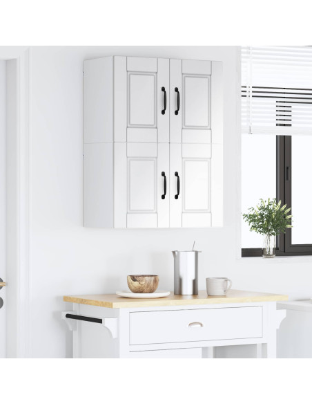 Mobile da cucina con porta 2 pcs Bianco Lucido 60 x 31 x 40 cm