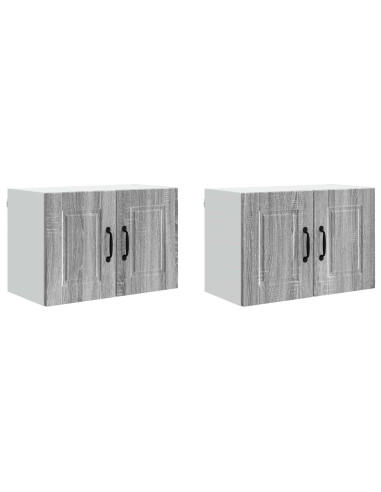 Mobile da cucina con porta 2 pcs Grigio Sonoma 60 x 31 x 40 cm