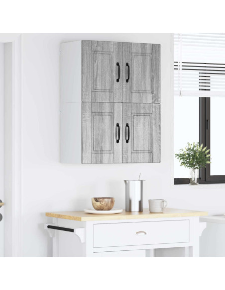 Mobile da cucina con porta 2 pcs Grigio Sonoma 60 x 31 x 40 cm
