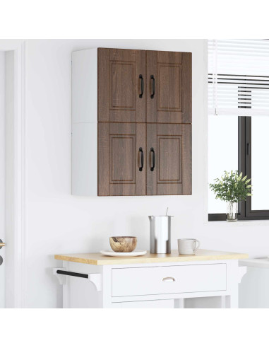 Mobile da cucina con porta 2 pcs Rovere Marrone 60 x 31 x 40 cm