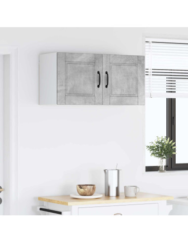 Mobile da cucina con lo scaffale Grigio cemento 80 x 31 x 40 cm