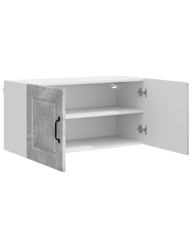 Mobile da cucina con lo scaffale Grigio cemento 80 x 31 x 40 cm
