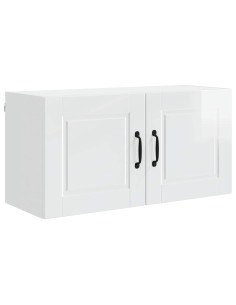 Mobile da cucina con lo scaffale Bianco Lucido 80 x 31 x 40 cm 2