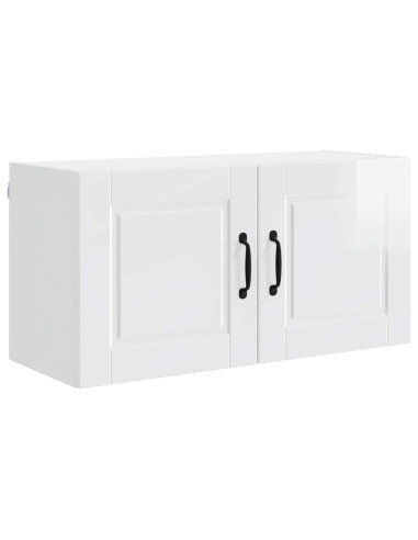 Mobile da cucina con lo scaffale Bianco Lucido 80 x 31 x 40 cm
