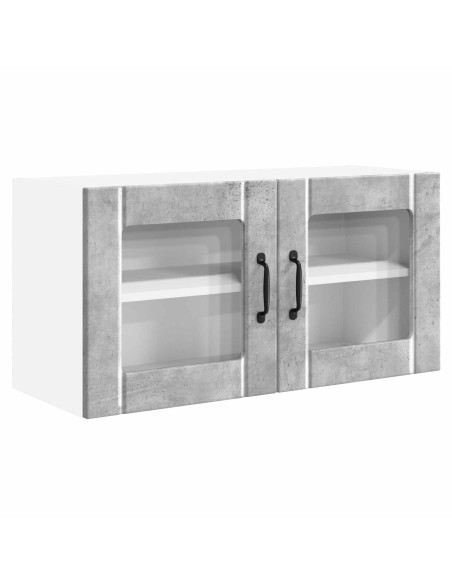 Mobile da cucina con lo scaffale Grigio cemento 80 x 31 x 40 cm