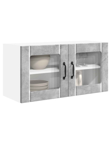 Mobile da cucina con lo scaffale Grigio cemento 80 x 31 x 40 cm