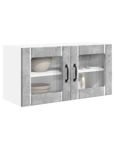 Mobile da cucina con lo scaffale Grigio cemento 80 x 31 x 40 cm