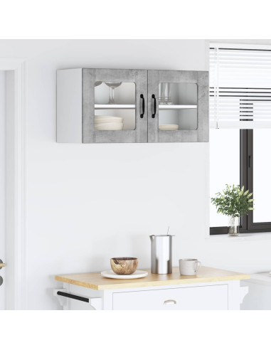 Mobile da cucina con lo scaffale Grigio cemento 80 x 31 x 40 cm