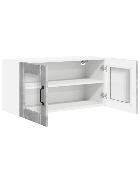 Mobile da cucina con lo scaffale Grigio cemento 80 x 31 x 40 cm