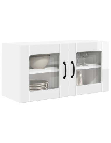 Mobile da cucina con lo scaffale Bianco Lucido 80 x 31 x 40 cm