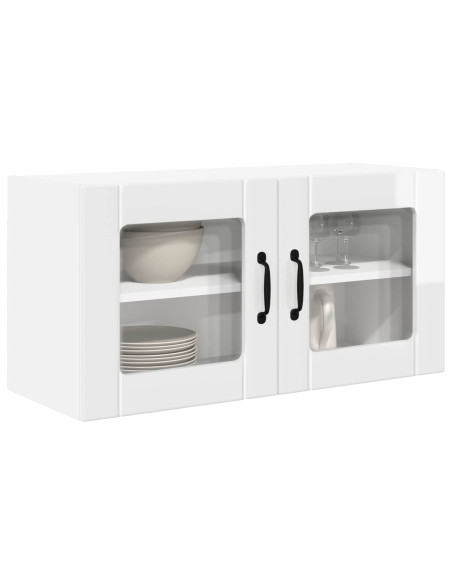 Mobile da cucina con lo scaffale Bianco Lucido 80 x 31 x 40 cm