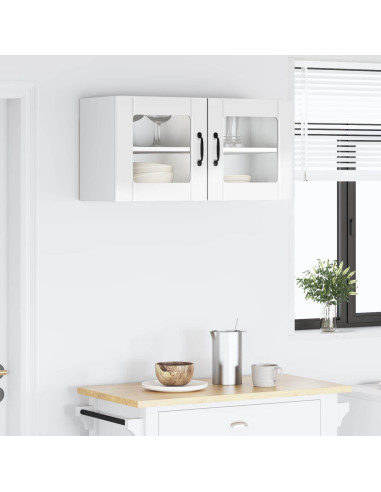 Mobile da cucina con lo scaffale Bianco Lucido 80 x 31 x 40 cm