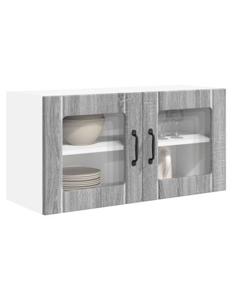 Mobile da cucina con lo scaffale Grigio Sonoma 80 x 31 x 40 cm