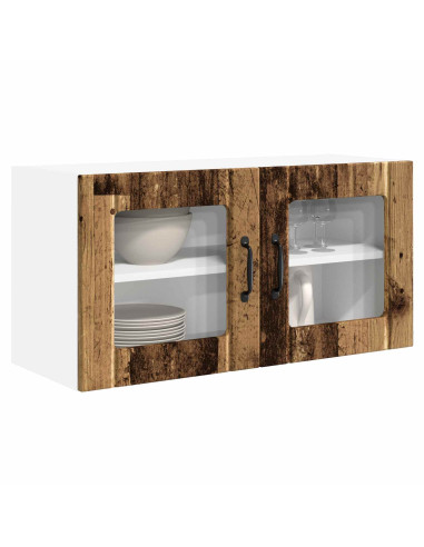Mobile da cucina con lo scaffale Legno vecchio 80 x 31 x 40 cm