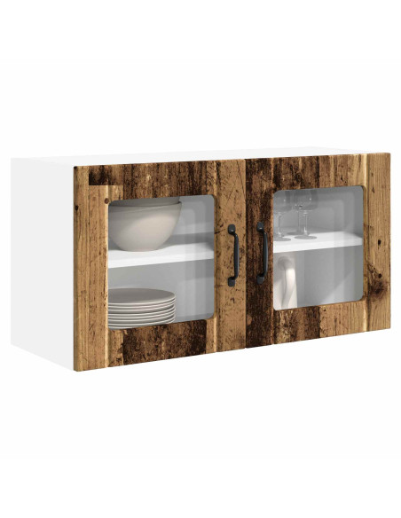 Mobile da cucina con lo scaffale Legno vecchio 80 x 31 x 40 cm