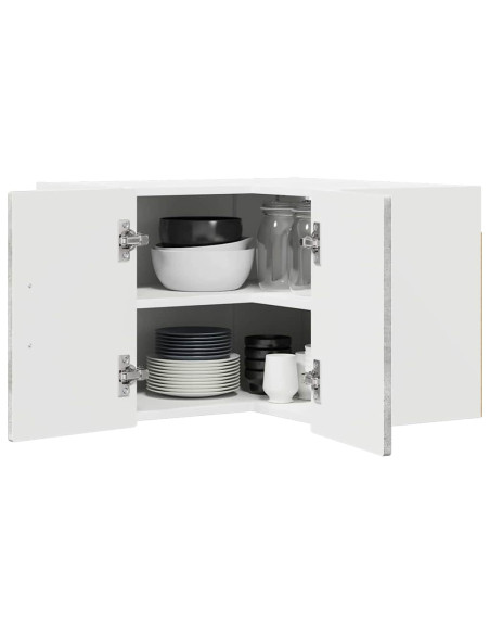 Mobile da cucina con lo scaffale Grigio cemento 57 x 57 x 40 cm