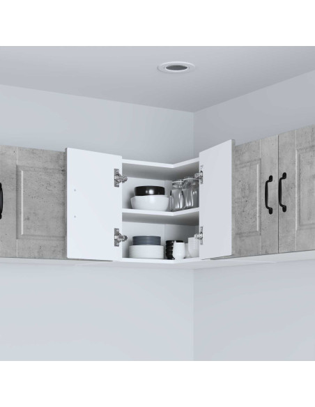 Mobile da cucina con lo scaffale Grigio cemento 57 x 57 x 40 cm