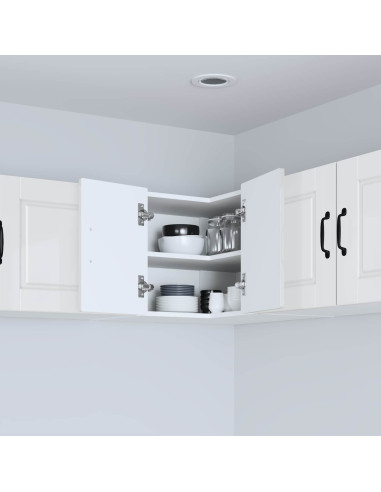 Mobile da cucina con lo scaffale Bianco Lucido 57 x 57 x 40 cm
