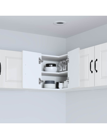 Mobile da cucina con lo scaffale Bianco Lucido 57 x 57 x 40 cm