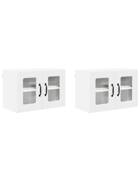 Mobile da cucina 2 pcs Bianco 60 x 31 x 40 cm Legno multistrato