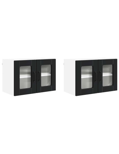Mobile da cucina 2 pcs Nero 60 x 31 x 40 cm Legno multistrato