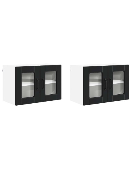 Mobile da cucina 2 pcs Nero 60 x 31 x 40 cm Legno multistrato