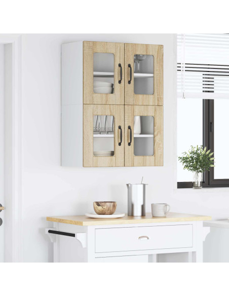 Mobile da cucina con porta 2 pcs Rovere Sonoma 60 x 31 x 40 cm