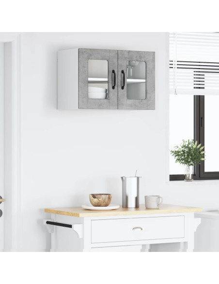 Mobile da cucina con lo scaffale Grigio cemento 60 x 31 x 40 cm