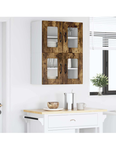 Mobile da cucina con porta 2 pcs Rovere fumé 60 x 31 x 40 cm