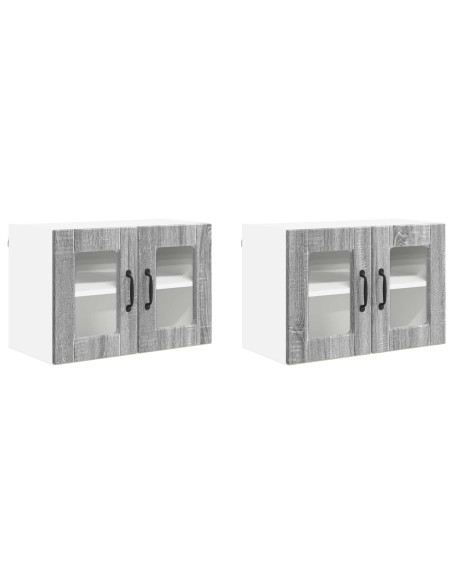 Mobile da cucina con porta 2 pcs Grigio Sonoma 60 x 31 x 40 cm