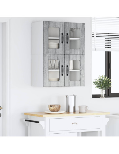 Mobile da cucina con porta 2 pcs Grigio Sonoma 60 x 31 x 40 cm