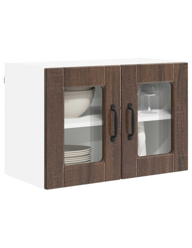 Mobile da cucina con porta 2 pcs Rovere Marrone 60 x 31 x 40 cm