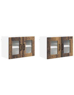 Mobile da cucina con porta 2 pcs Legno vecchio 60 x 31 x 40 cm 2