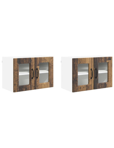 Mobile da cucina con porta 2 pcs Legno vecchio 60 x 31 x 40 cm